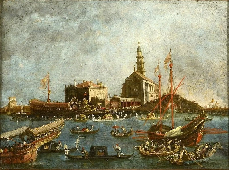Scena con il Bucintoro - .Museu Nacional de Belas Artes